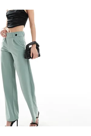 JDY High waisted wide fit tailored pants in mint