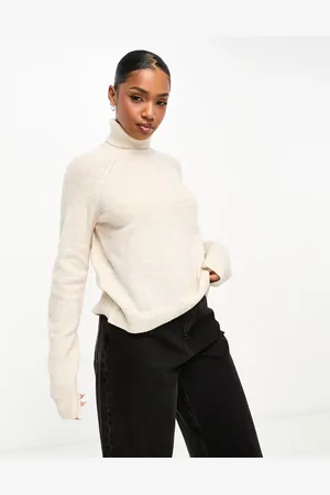 Pieces® Turtleneck sweater in beige