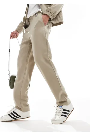 Sixth June Relaxed pants with elasticated waist in beige