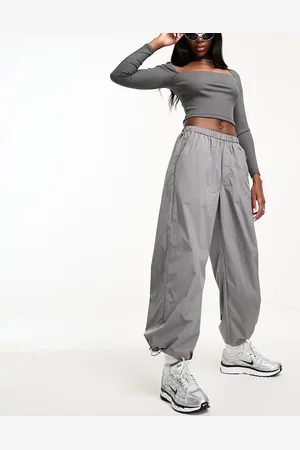 Sixth June Low waist nylon parachute pants in