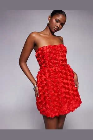Jaded Rose 3D floral corset mini dress in