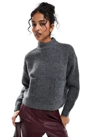 ONLY Wool look pocket sweater in