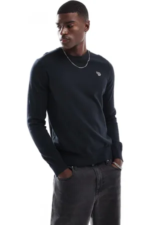 Paul Smith Crew neck knit sweater with icon zebra logo in