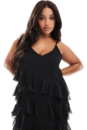Yours Frill maxi dress in