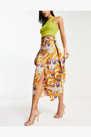 Never Fully Dressed Retro groove jaspre midi skirt