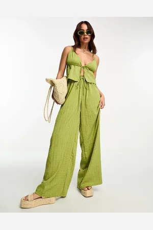 Esmée Esmee Exclusive beach textured wide leg pants in - part of a set