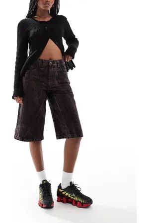 Deus Ex Machina X ASOS exclusive acid wash denim jorts in