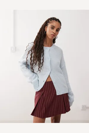 Reclaimed Boxy cardigan in powder