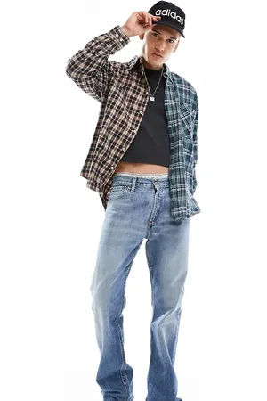 Reclaimed Revived x Glass Onion adjustable waist straight leg jeans