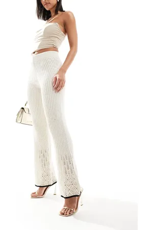 River Island Knit pants in cream