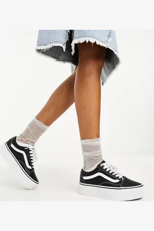 Vans Old Skool Stackform leather sneakers in and white