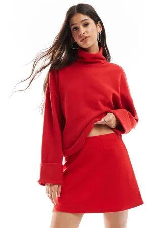 ASOS Supersoft turtleneck sweater with cuff detail in