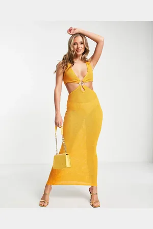 Simmi London Simmi cut out waist hardware maxi dress in