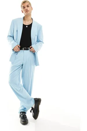 Viggo Zidan printed oversized suit pants in baby