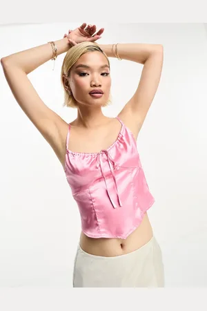 Urban Threads Satin corset top in