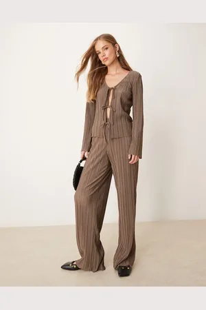 JDY Wide leg plisse pants in - part of a set