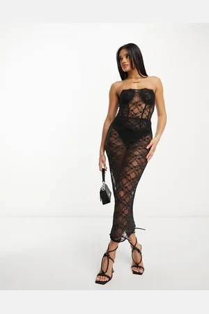 Fashionkilla Lace corset bodysuit in - part of a set