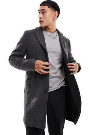 Only & Sons Wool mix overcoat in