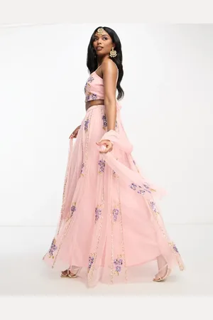 Maya Deluxe Floral embellished maxi skirt in pale - part of a set