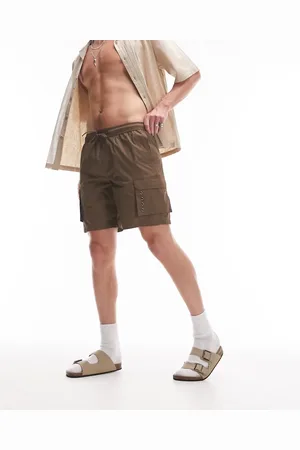 Topman Skinny cargo swim shorts in