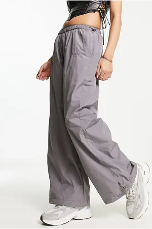 Sixth June Ripstop parachute pants with back pocket embroidery in