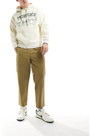 Farah Hawtin technical relaxed tapered pants in beige