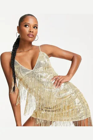 Jaded Rose Cami mini dress with sequin fringing