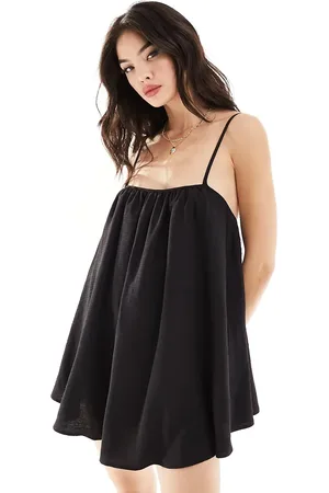 The Frolic Sunstorm easy throw-on volume strappy mini beach dress in