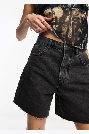 Stradivarius STR denim bermuda shorts in wash