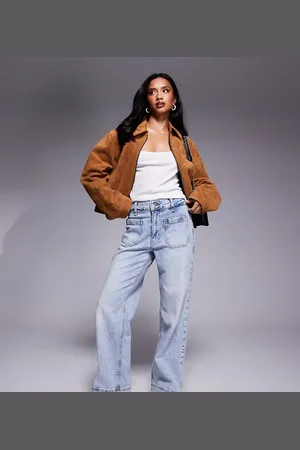 River Island Wide leg jean in lightwash