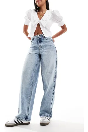Miss Selfridge Baggy jeans in acid wash