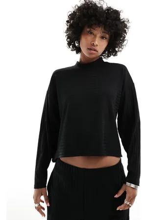 ONLY Mock neck ribbed lounge top in - part of a set