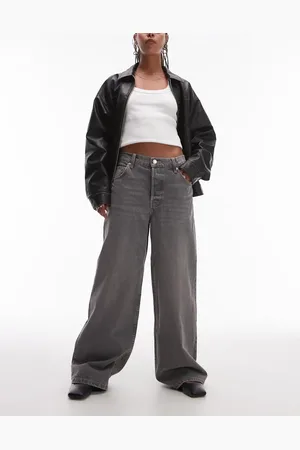 MANGO Relaxed straight jeans in washed