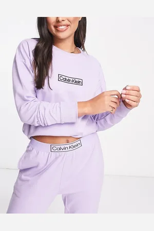 Calvin Klein Reimagined sleep sweatshirt in vervain lilac