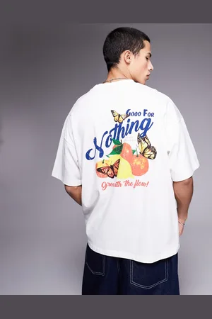 Good For Nothing Graphic back t-shirt in off