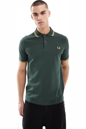 Fred Perry Twin tipped polo shirt in khaki