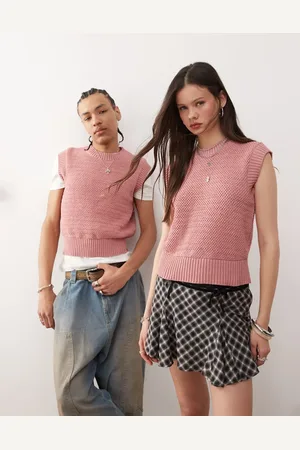 Reclaimed Unisex knit boxy tank top in