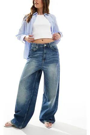 Pull&Bear Super baggy jeans in dark