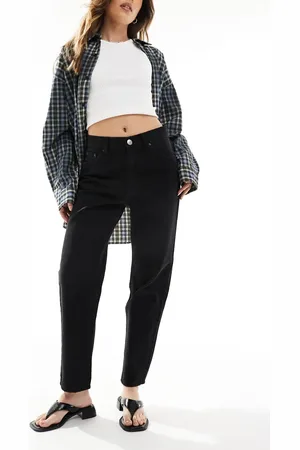 Pull&Bear High rise mom jeans in washed