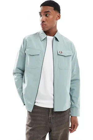 Fred Perry Technical zip through overshirt in light