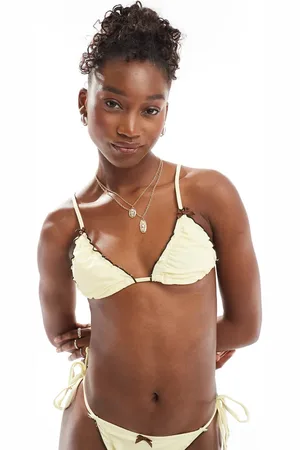 COLLUSION Lingerie bikini top with bows in