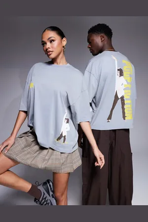 ASOS Unisex boxy oversized t-shirt with Pulp Fiction print in washed