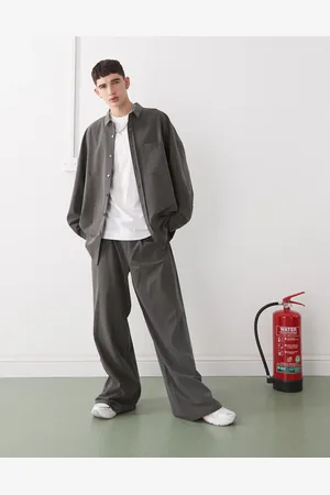 COLLUSION Tailored pull-on pants in pinstripe