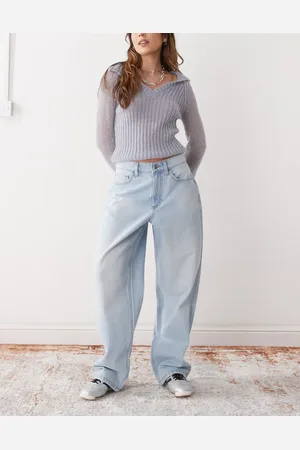 COLLUSION X014 mid rise antifit jeans in light wash