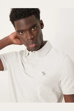 Abercrombie & Fitch Abercombie & Fitch puffy moose icon logo crew neck T-shirt in dark