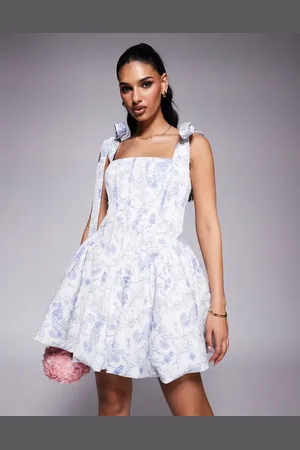 Lavish Alice Bubble hem mini dress in print