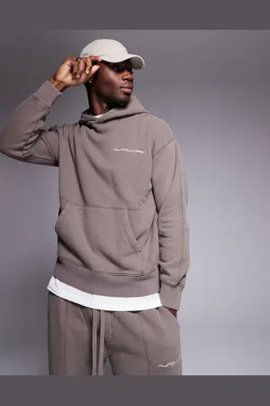 Good For Nothing Hoodie with back print in taupe - part of a set
