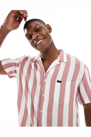Lee Relaxed resort shirt in cream stripe
