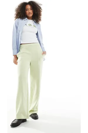 Pull&Bear Wide leg sweatpants in mint