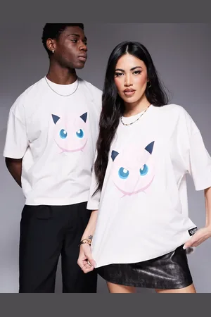 ASOS Pokemon unisex boxy oversized T-shirt with Jigglypuff print in washed